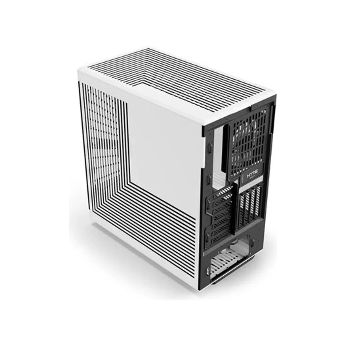 HYTE Y40 Panoramic Glass 4-Slot GPU Support Mid-Tower ATX Gaming Case - Black/White – CS-HYTE-Y40-BW view 4