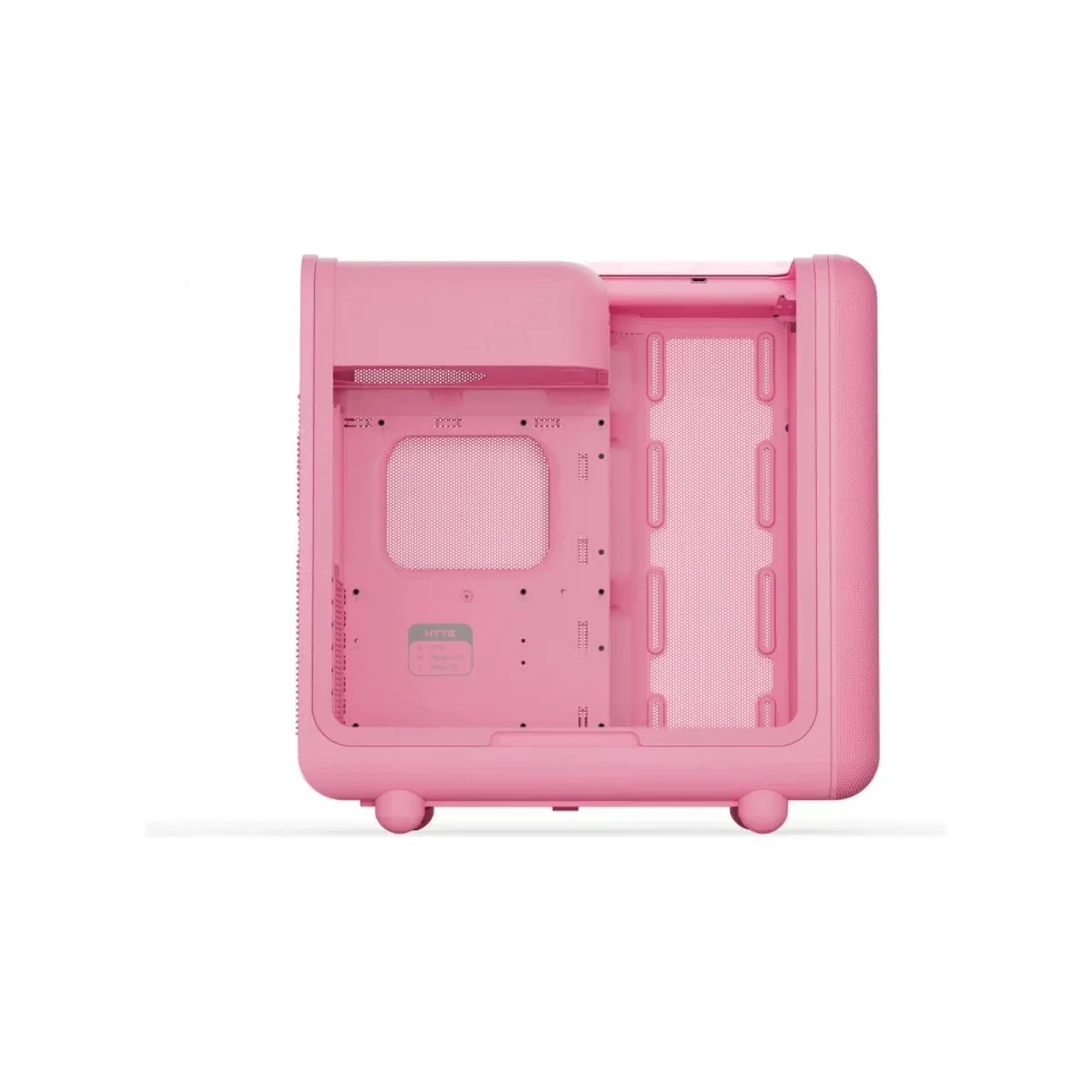HYTE X50 Modern Performance E-ATX Mid-Tower Micro-Mesh Case - Strawberry Milk 0 Fans Included – CS-HYTE-X50G-SM-1 view 3