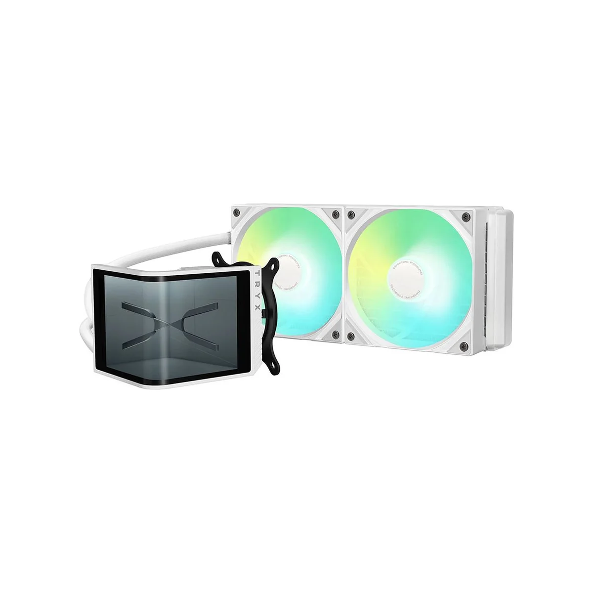 TRYX PANORAMA SE ARGB 240mm AIO Liquid CPU Cooler - White (6.5” AMOLED, Rotatable Display, ARGB Gen2) - L-P240L-AM2M-G0W