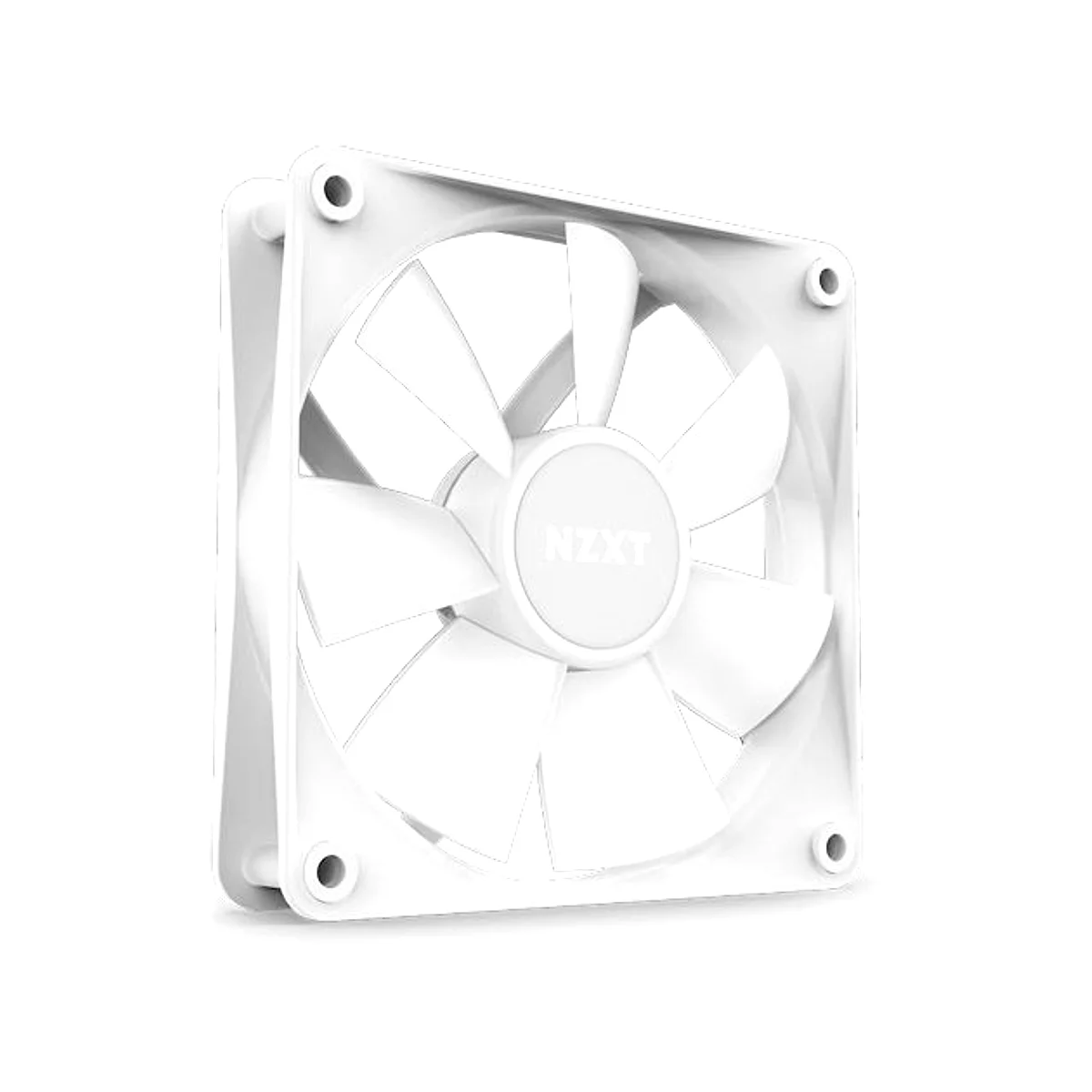 Nzxt F120 RGB Core Triple Pack 3 x 120mm Hub-Mounted RGB Fans & Controller - White - RF-C12TF-W1 view 3