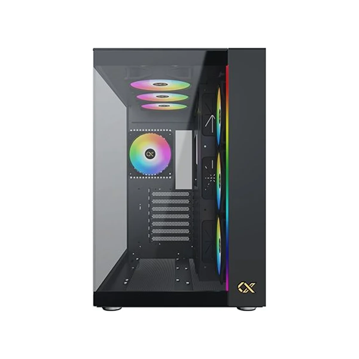 Xigmatek Aqua Ultra Air ARGB Mid-Tower E-ATX Gaming Case - Black – EN41907 view 3