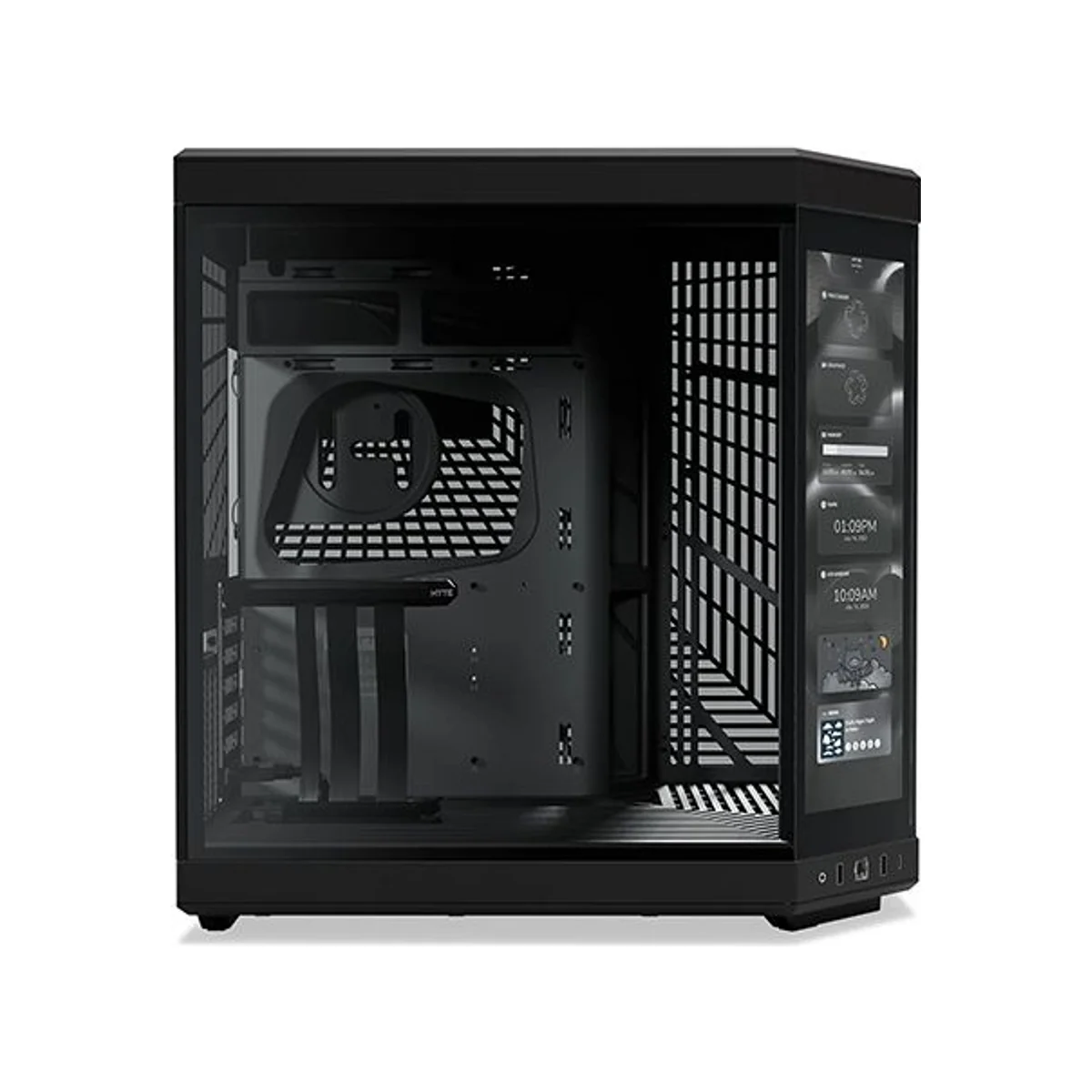 Hyte Y70 Touch Infinite Dual-Chamber Mid-Tower ATX Gaming Case - Black – CS-HYTE-Y70TI-BB view 3