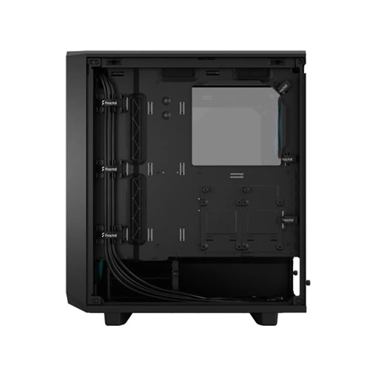 Fractal Design Meshify 2 Compact RGB Tempered Glass Light Tint ATX Mid Tower ATX Gaming Case - Black 3x RGB Fans – FD-C-MES2C-06 view 5