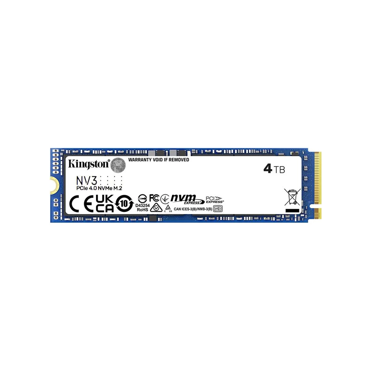 Kingston NV3 4TB PCIe 4.0 NVMe M.2 2280 SSD – SNV3S/4000G view 2