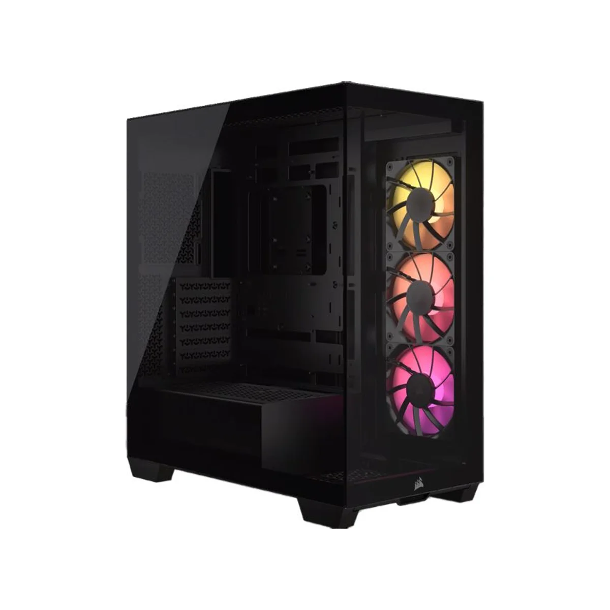 Corsair 3500X Tempered-Glass ARGB Mid-Tower E-ATX Gaming Case - Black (3 RS120 Fans Included) – CC-9011278-WW