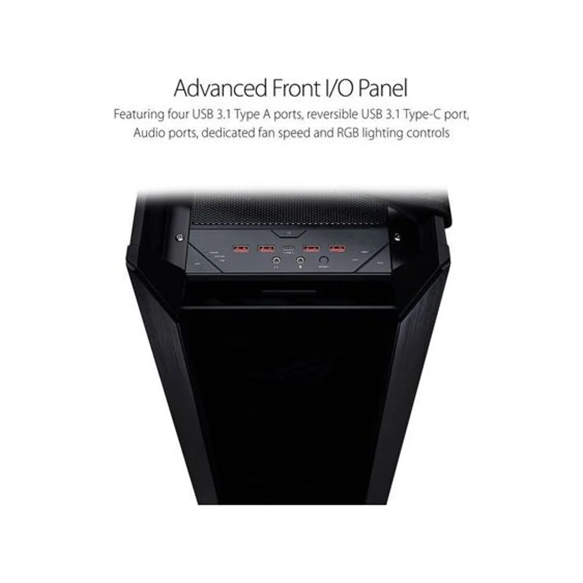 ASUS ROG Strix Helios GX601 Tempered-Glass Mid-Tower ATX Gaming Case - Black RGB Aura Sync – 90DC0020-B39000 view 4