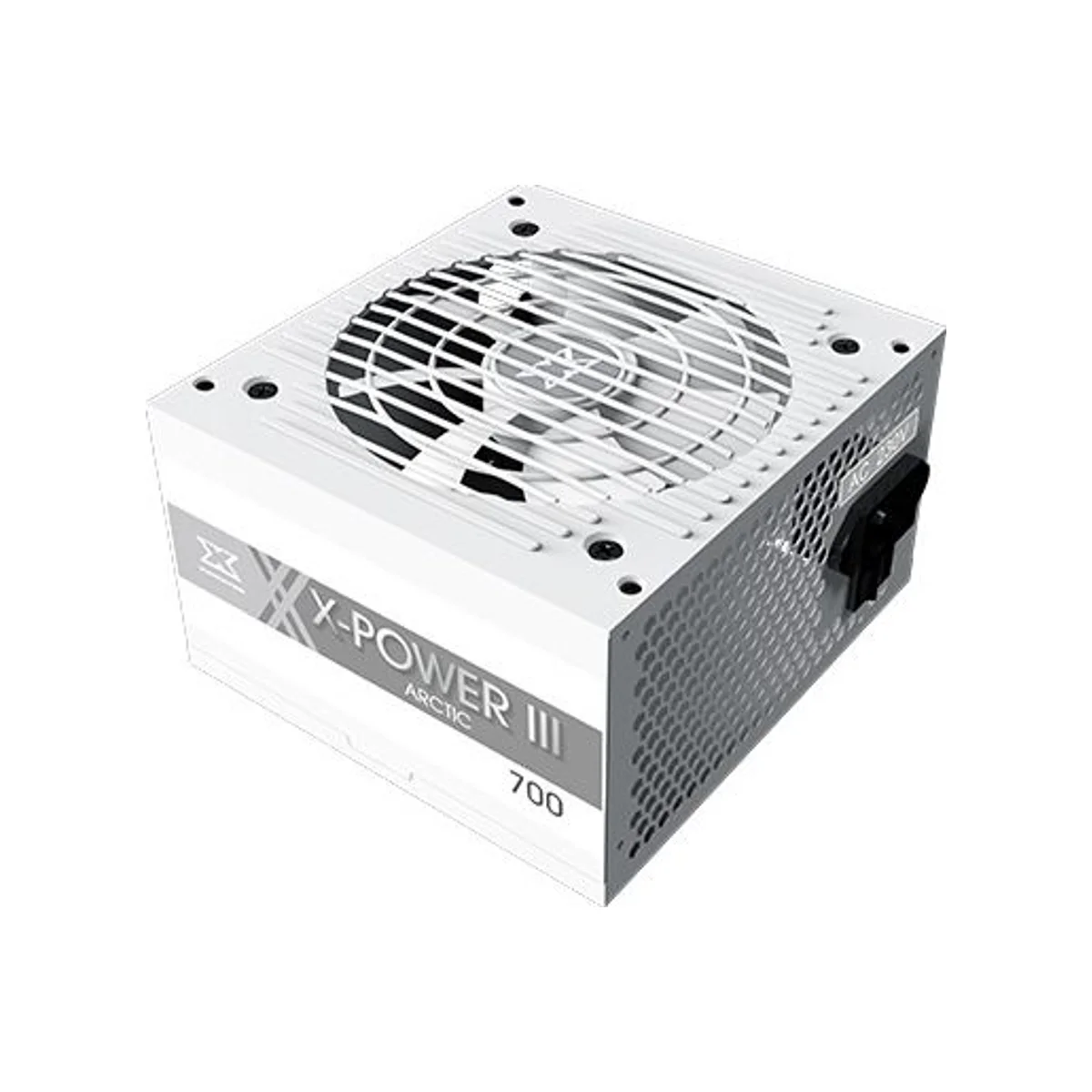 XIGMATEK X-POWER III Arctic 700W Power Supply (White, 700W, 85% Efficiency, 120mm Fan, +12V Single Output) - EN48137 view 3
