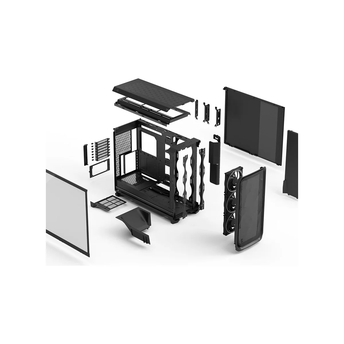 Fractal Meshify 3 XL Full-Tower E-ATX Gaming Case - Black Light Tint – FD-C-MES3X-03 view 14