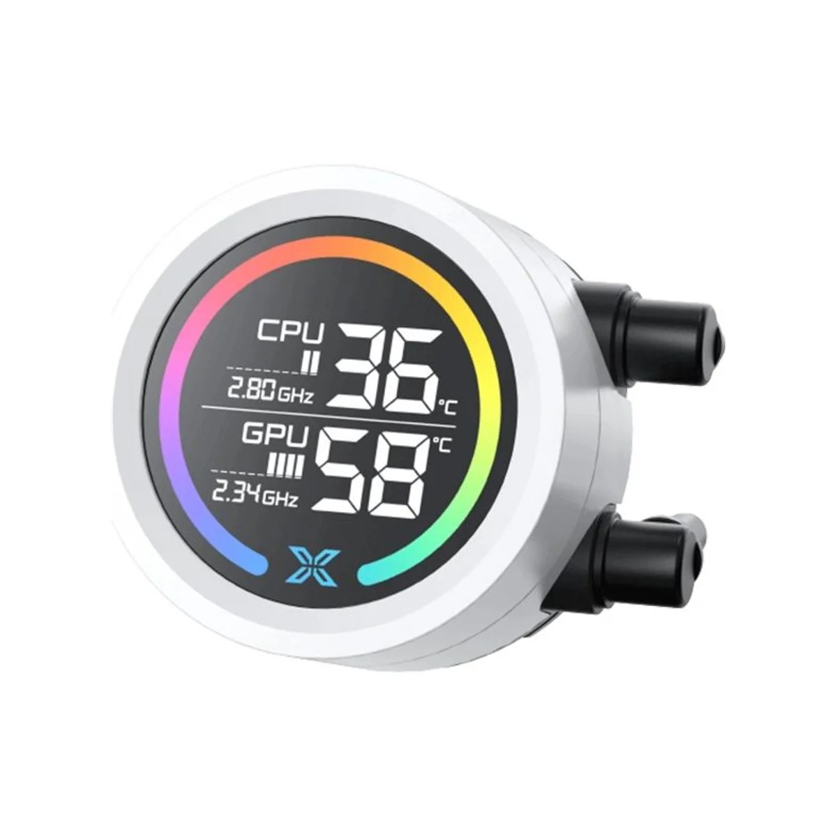 XIGMATEK LK 240 Digital Arctic PWM ARGB CPU Liquid Cooler - White | EN45936 view 3
