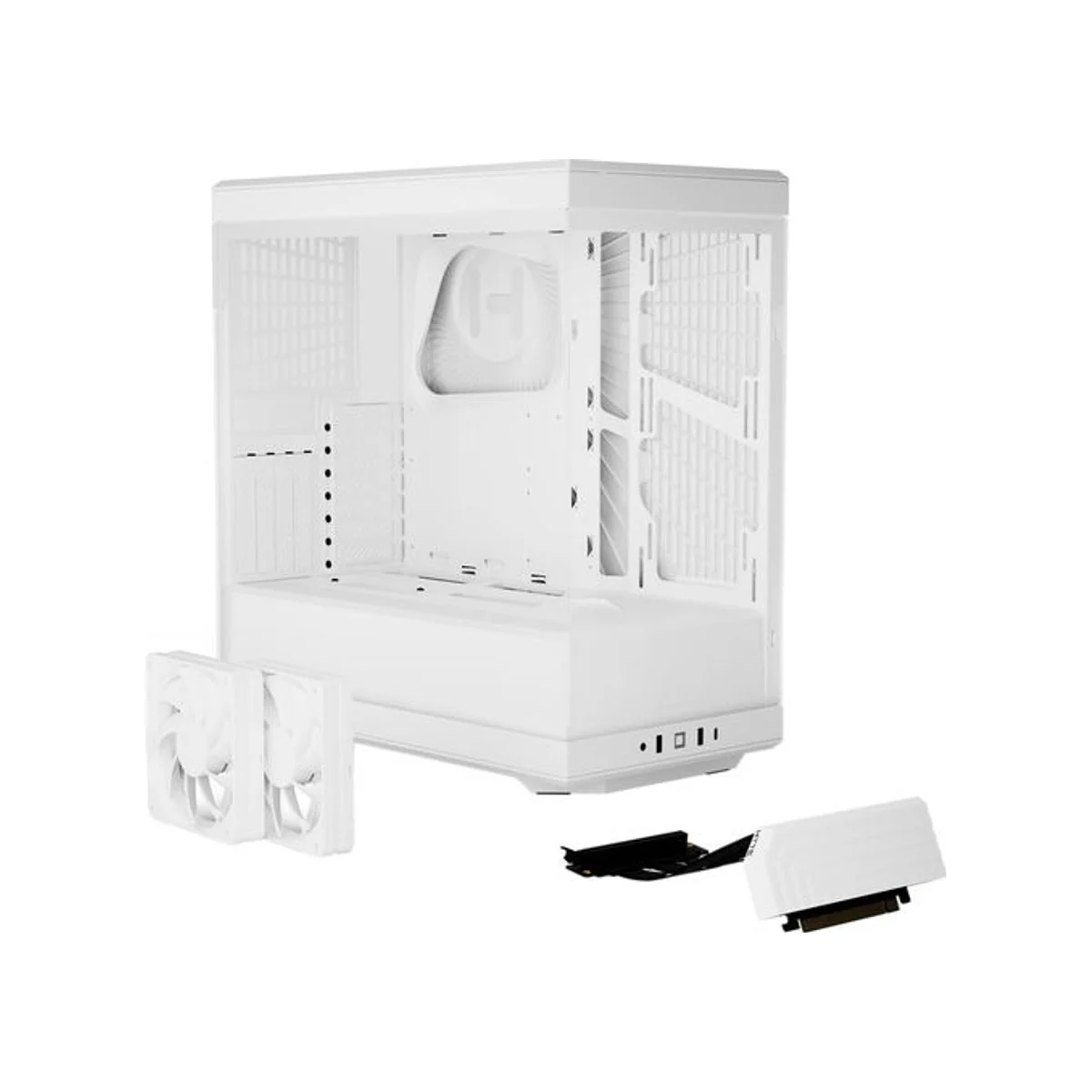 Hyte Y40 Mid-Tower ATX Gaming Case - White – CS-HYTE-Y40-WW view 2