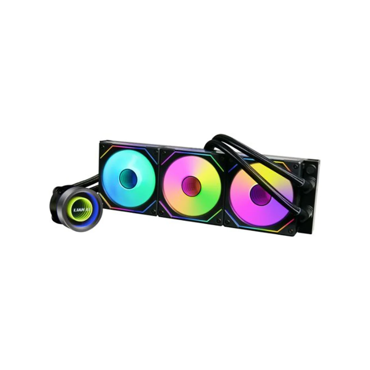 LIAN LI Galahad II Trinity SL-INF 360mm Liquid CPU Cooler - Black (360mm, 3200 RPM Pump, FDB Fans) - GA2T36INB
