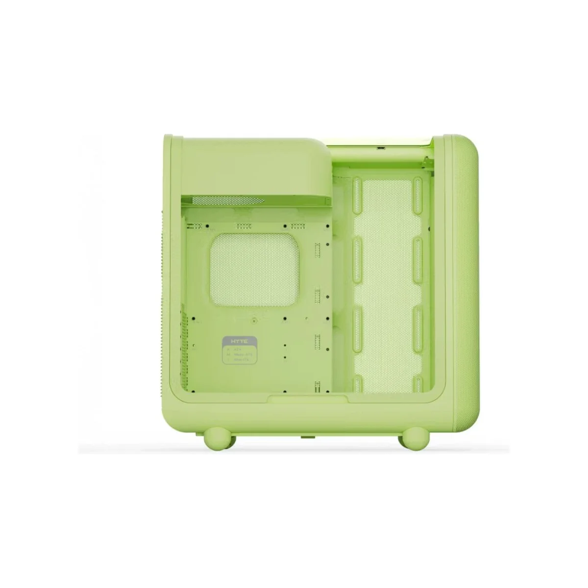 HYTE X50 Modern Performance E-ATX Mid-Tower Acoustic Glass Case - Matcha Milk 0 Fans Included – CS-HYTE-X50G-MM view 4