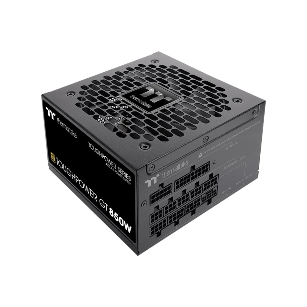 Thermaltake Toughpower GT Fully Modular 850W ATX 3.1 Power Supply (80+ Gold, PCIe 5.1, Low-Noise, Black) | PS-TPT-0850FNFAGK-3
