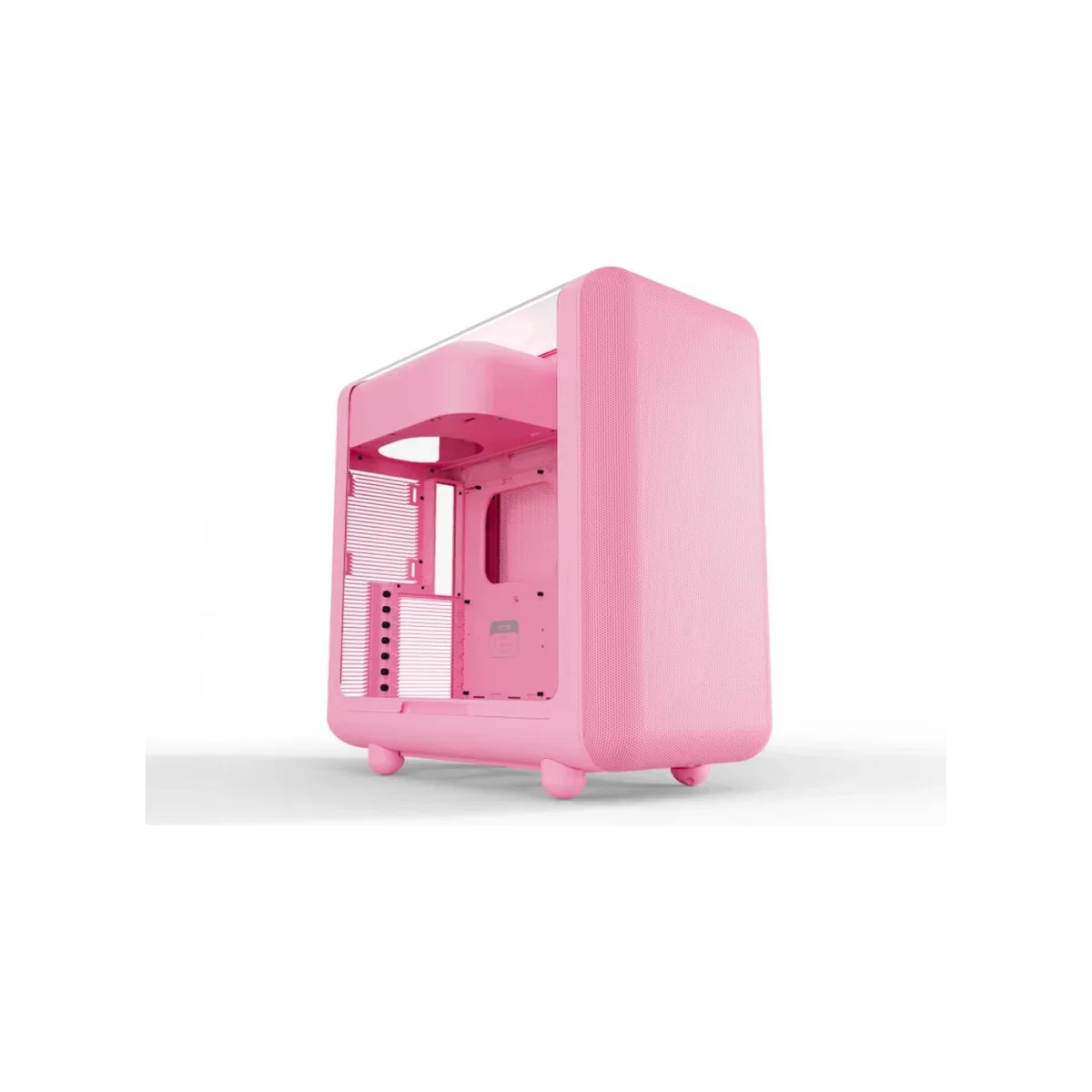 HYTE X50 Modern Performance E-ATX Mid-Tower Micro-Mesh Case - Strawberry Milk 0 Fans Included – CS-HYTE-X50G-SM-1