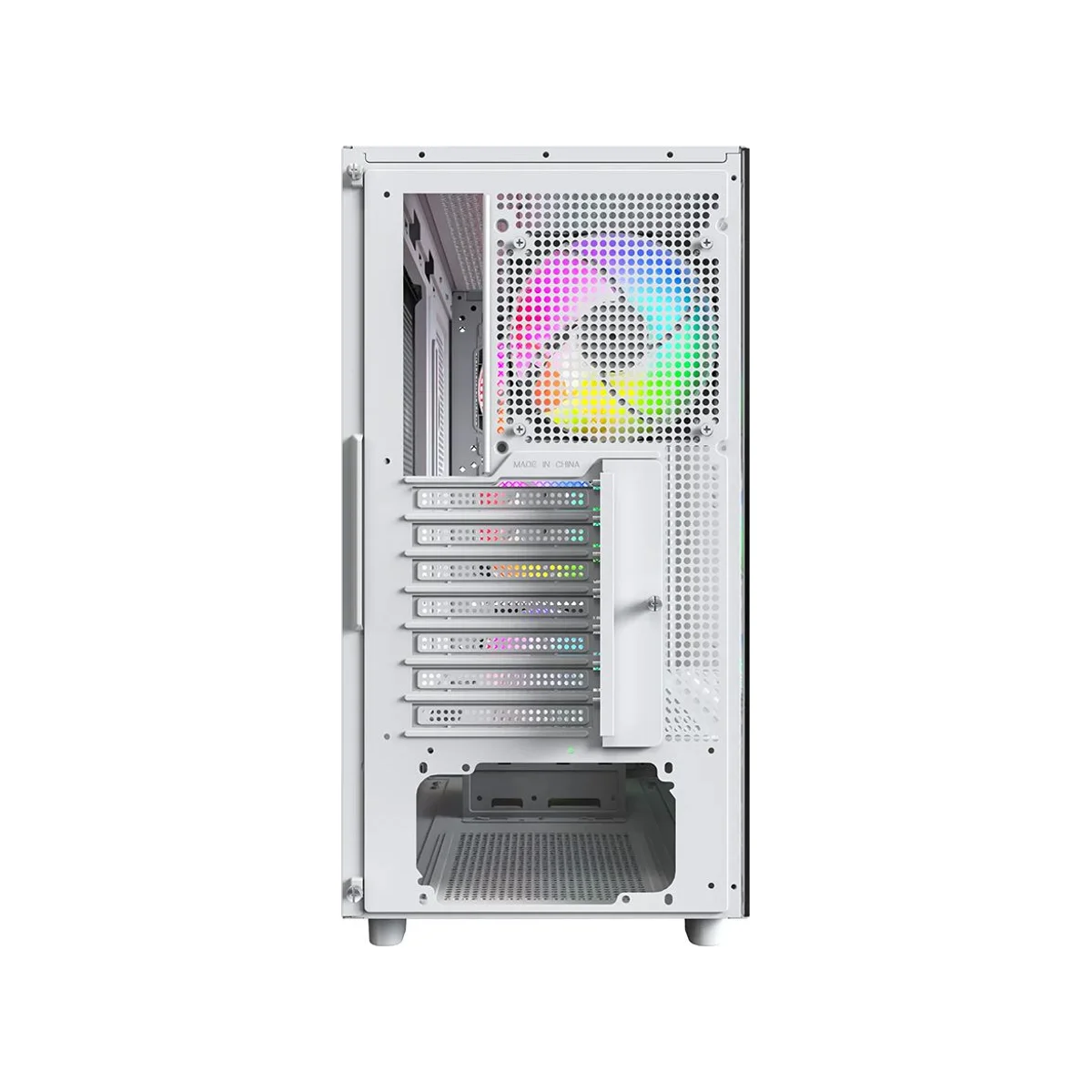 Montech XR Wood Full-Coverage Dust Filters ATX Gaming Case - White - XR-Wood-W view 5