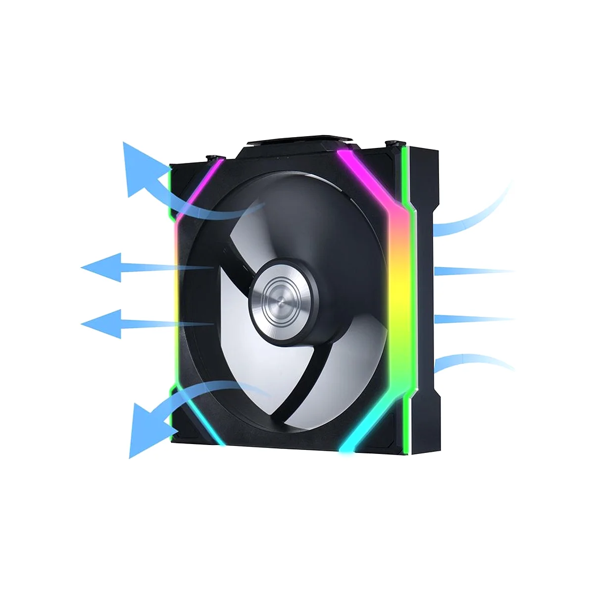 Lian Li 120mm UNI FAN SL Wireless LCD ARGB Fan - Black - 12RSL1W1B view 2