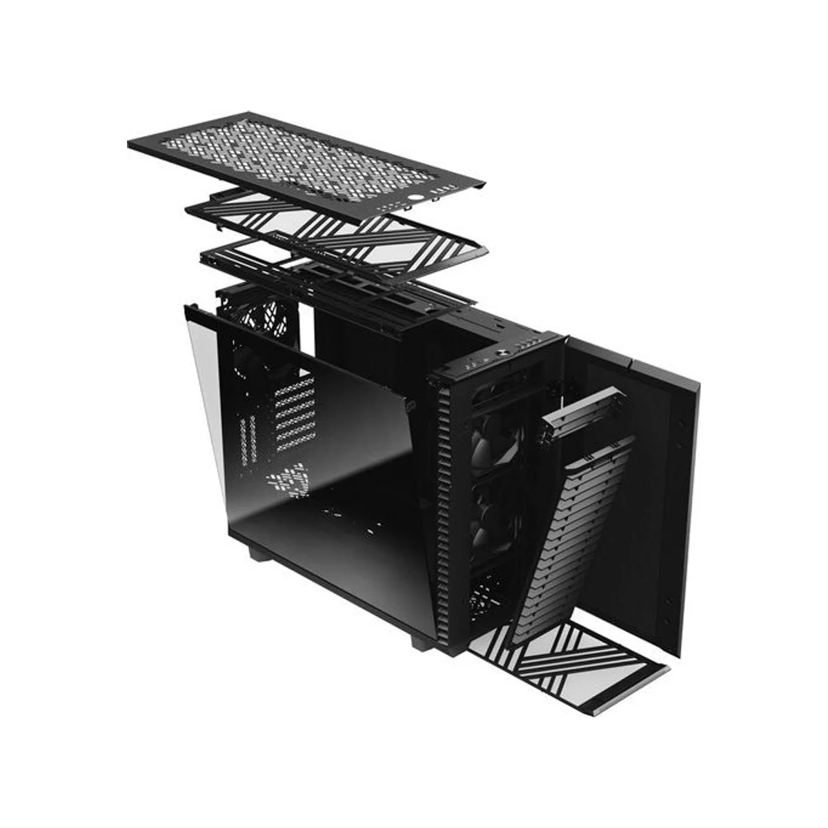 Fractal Design Define 7 XL Full-Tower E-ATX Gaming Case - Black Tempered-Glass – FD-C-DEF7X-03 view 13