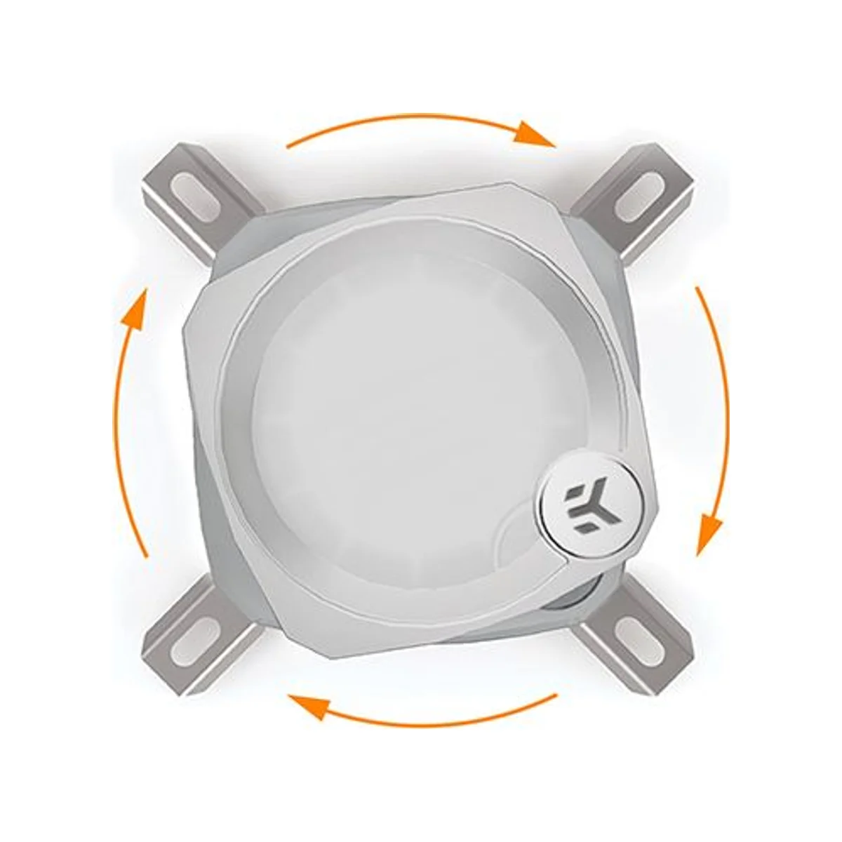 EKWB EK-Nucleus AIO CR240 Lux D-RGB CPU Liquid Cooler - White - 3831109897843 view 3