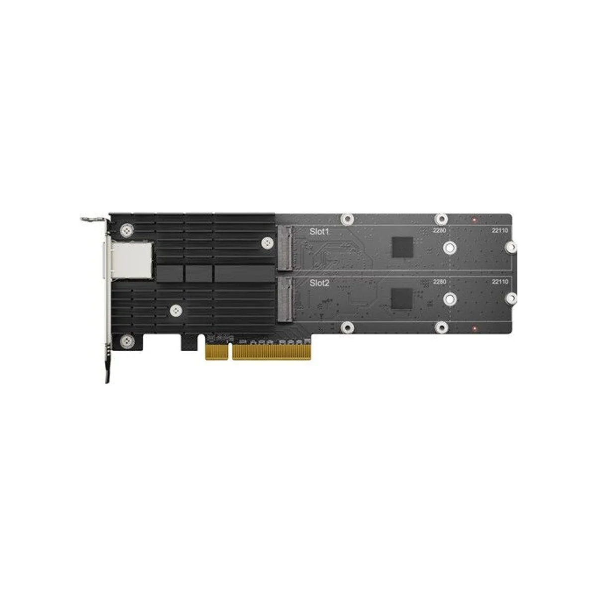Synology E10M20-T1 M.2 SSD & 10GbE Combo Adapter Card (PCIe 3.0 x8, Dual M.2, 10GbE) - E10M20-T1 view 2