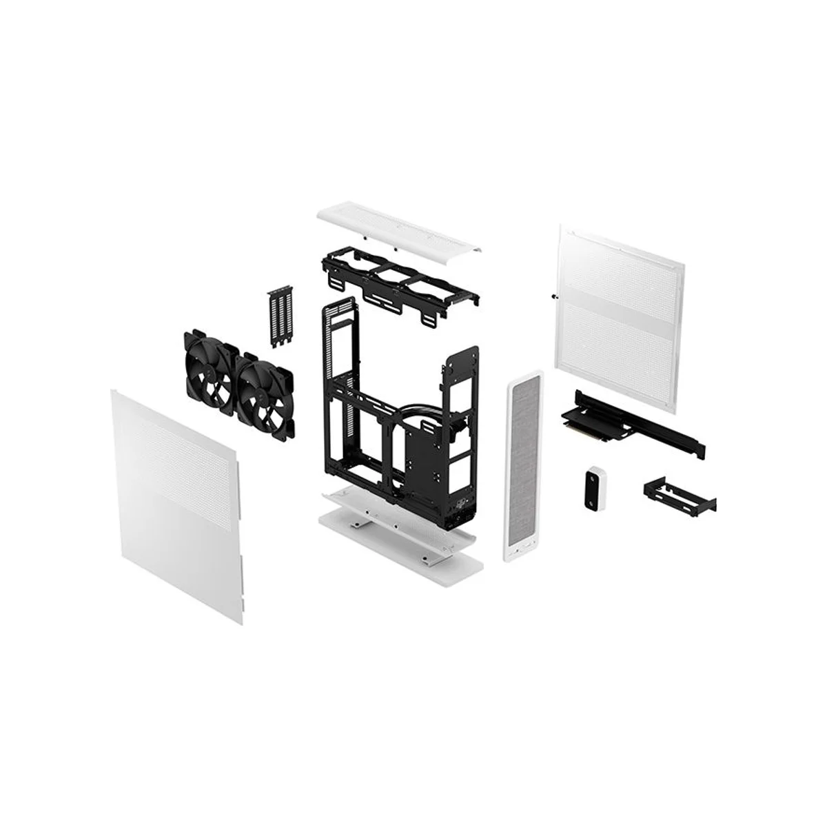 Fractal Ridge Mini-ITX Gaming Case - White - FD-C-RID1N-12 view 7