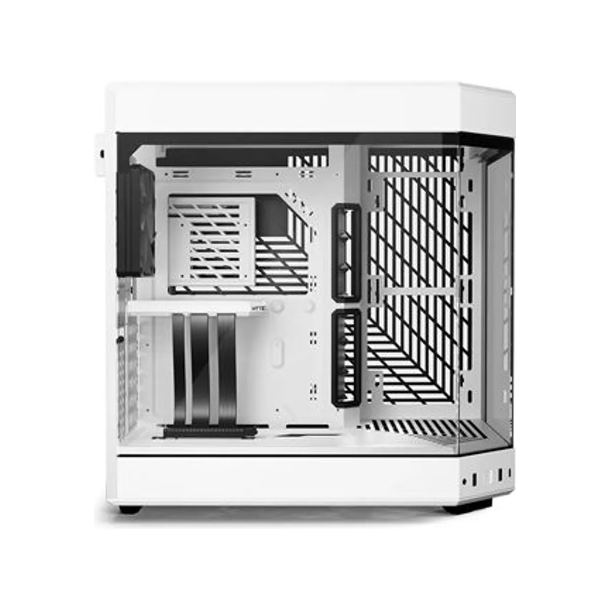 HYTE Y60 Dual-Chamber Panoramic Glass Vertical GPU Mount Mid-Tower ATX Gaming Case - White – CS-HYTE-Y60-WW view 4