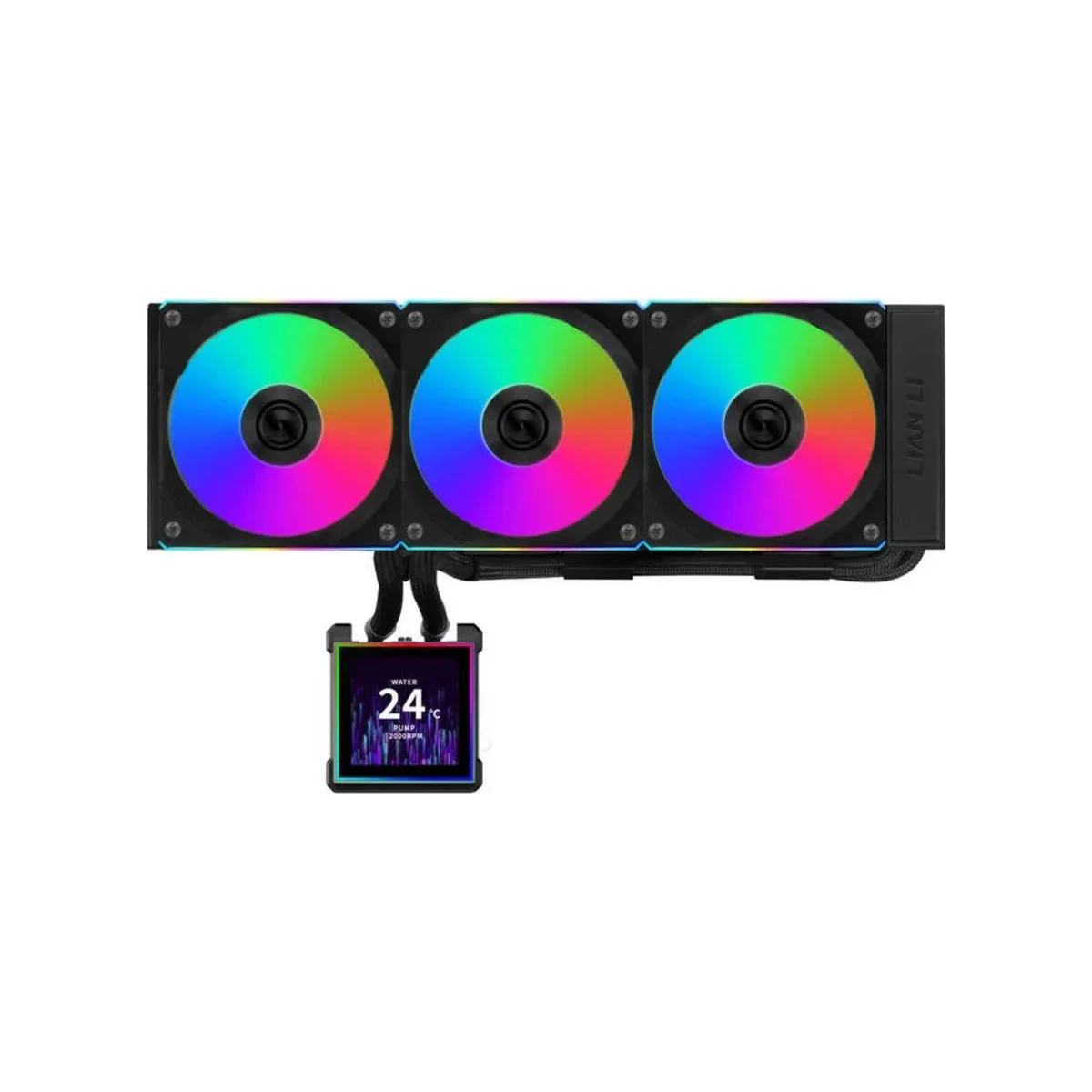 LIAN LI HydroShift II LCD-S 360CL AIO RGB LCD Display CPU Liquid Cooler - Black | G89.GHS2LCDS36CB.00 view 4