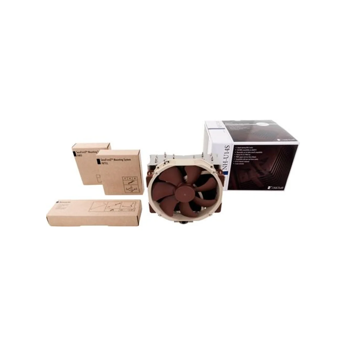 Noctua NH-U14S Premium-Grade 140mm CPU Cooler (Brown, LGA2066/AM4 Compatible) - NH-U14S view 4