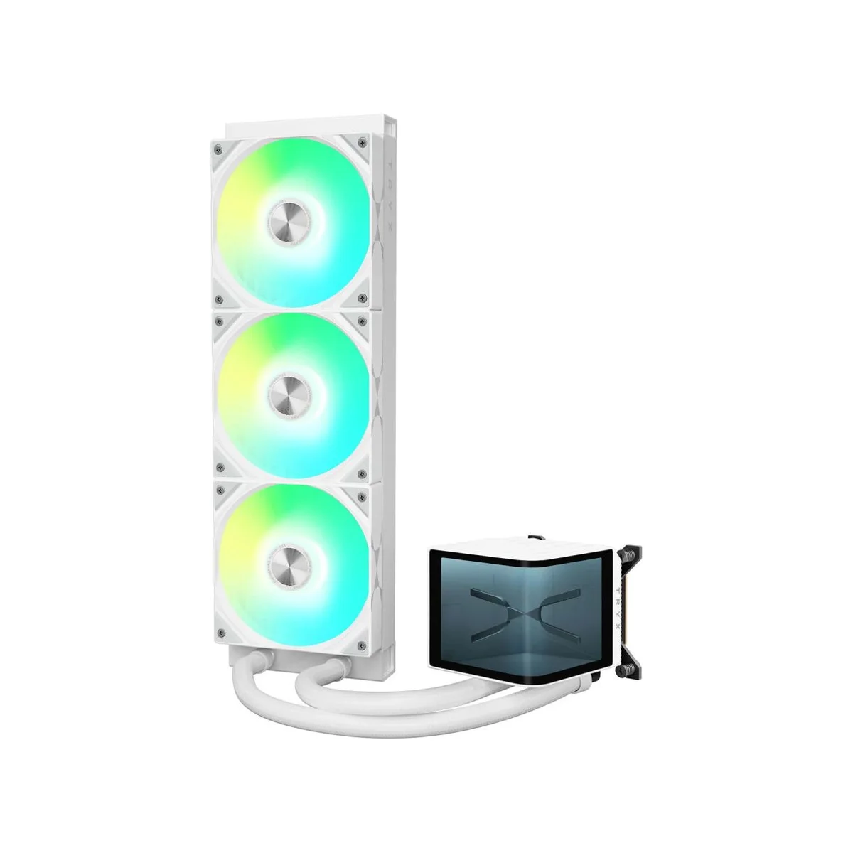 TRYX PANORAMA ARGB 360 ARGB AIO CPU Liquid Cooler - White - L-P360A-AS3M-G0W view 2