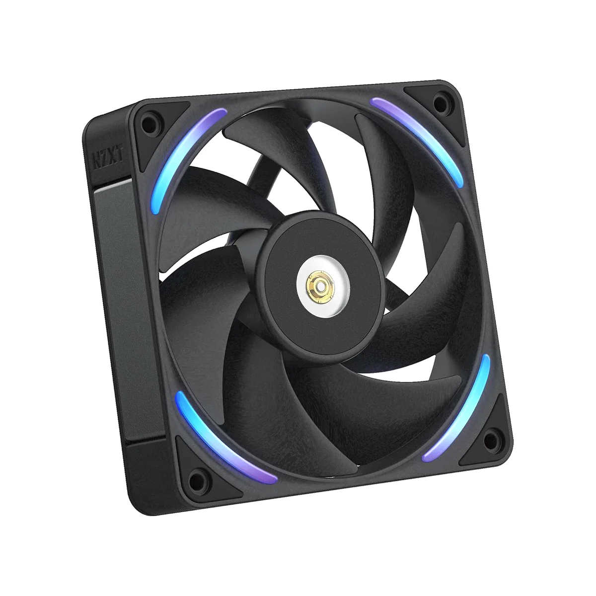NZXT F120X RGB 120mm PWM Single Fan - Black - RF-U12PN-B1