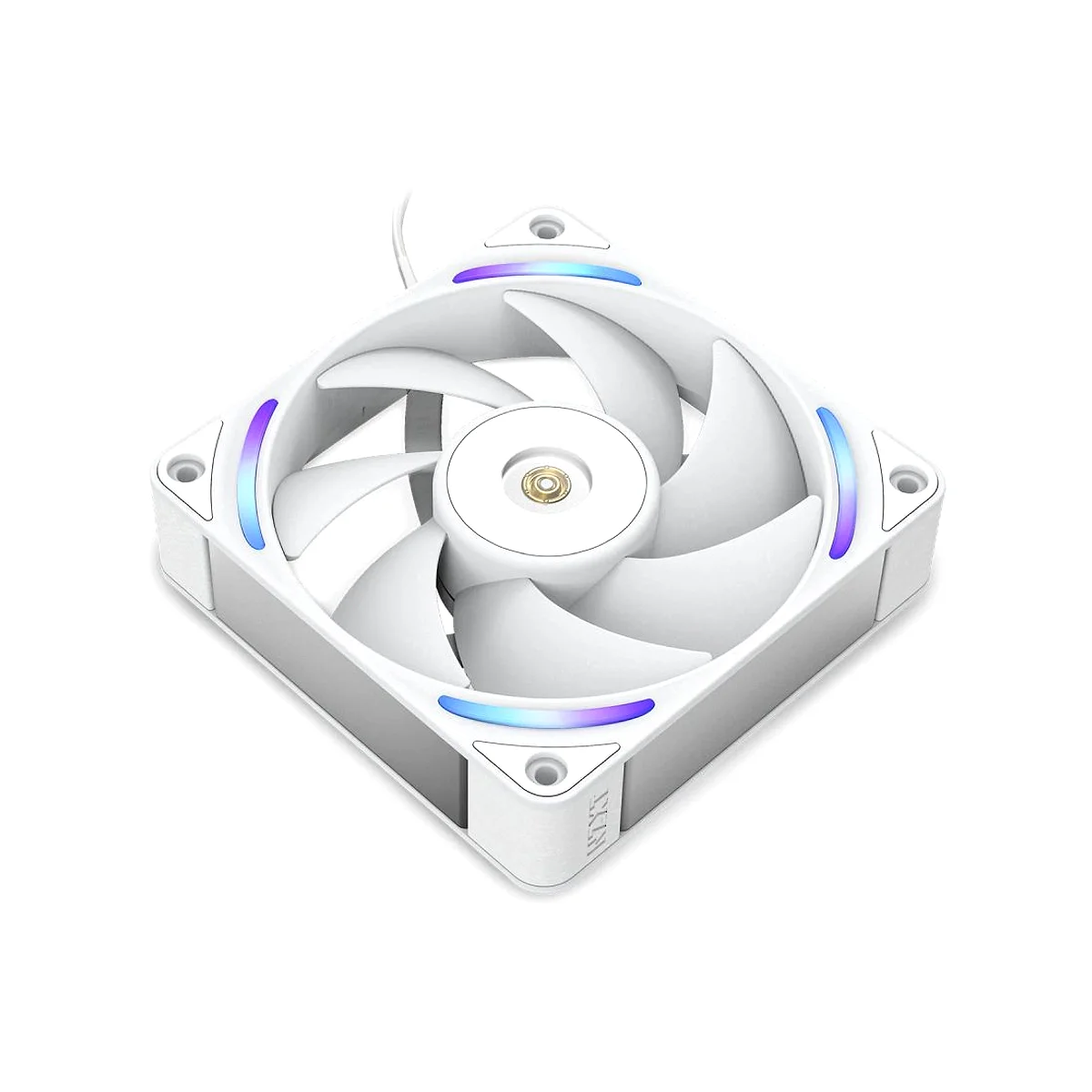 NZXT F120X RGB 120mm PWM Single Fan - White - RF-U12PN-W1 view 3