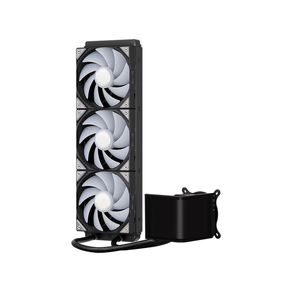 TRYX PANORAMA SE ARGB 360 Rotatable AMOLED Screen CPU Liquid Cooler - Black - L-P360L-AM3M-G0K view 3