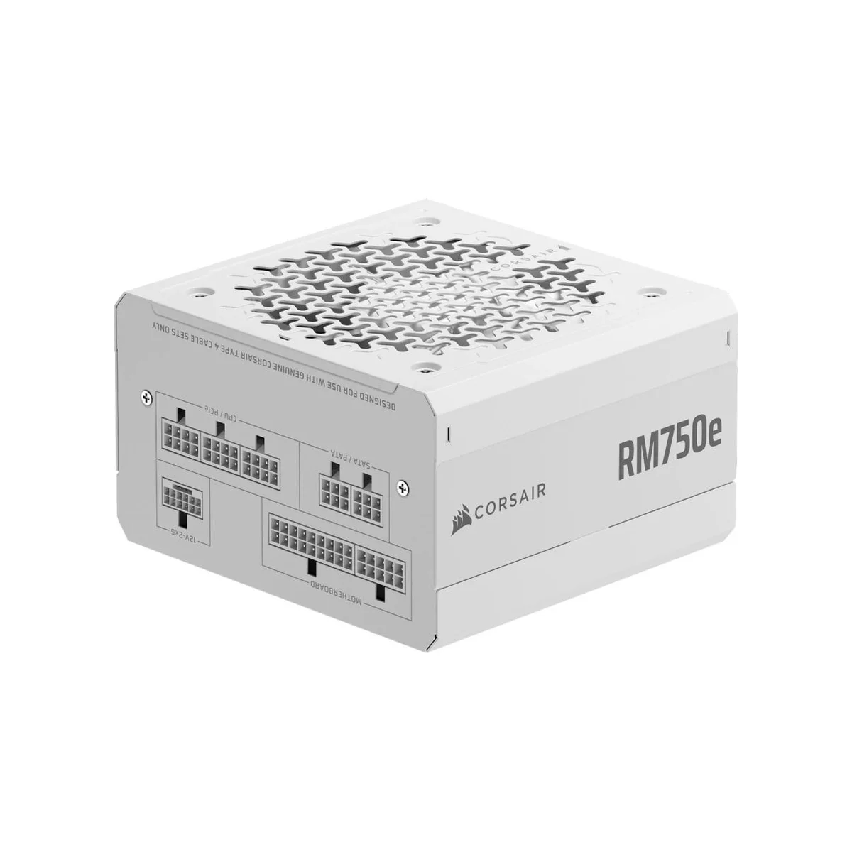 CORSAIR RM750e 750W Gold Fully Modular ATX 3.1 Power Supply - White - CP-9020292-UK