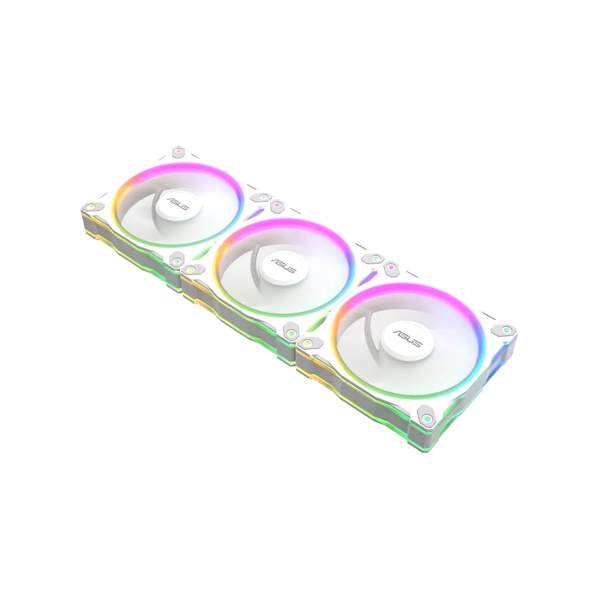 ASUS Prime MR120 ARGB White PWM Triple Pack Case Fan - White - 90DA00I3-B09020 view 2