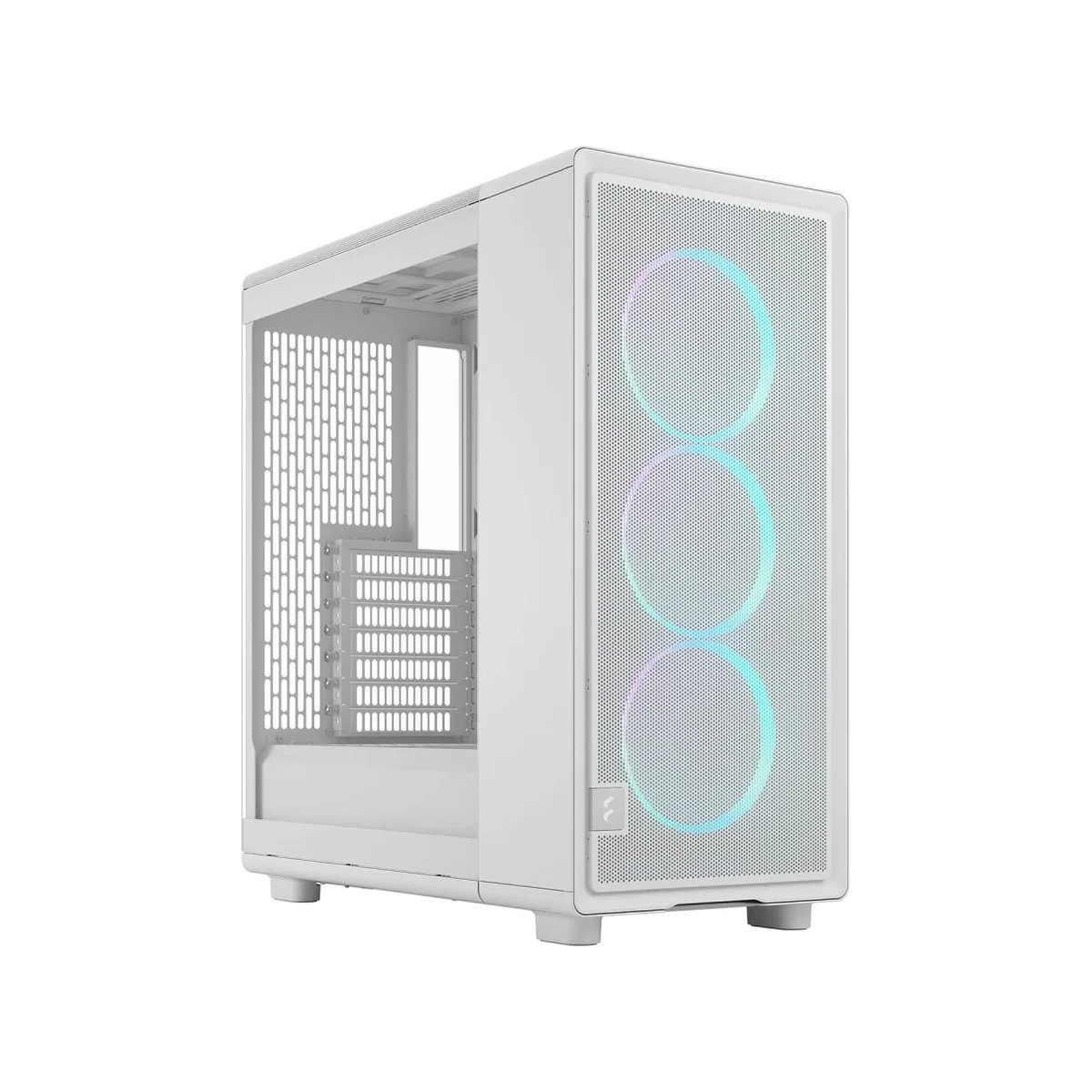 Fractal Design Epoch TG RGB Mid-Tower ATX Tempered-Glass ARGB Fans Included Gaming Case - White – FD-C-EPO1A-05