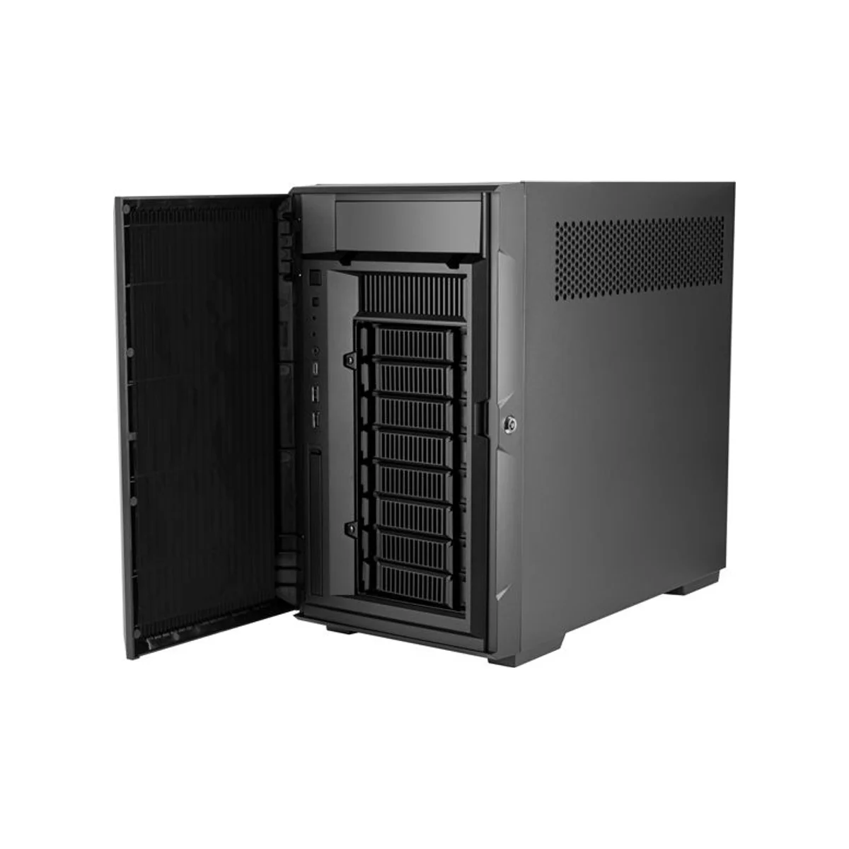 SilverStone CS382 High Performance Micro-ATX NAS Chassis Case - Black - CS382 view 12