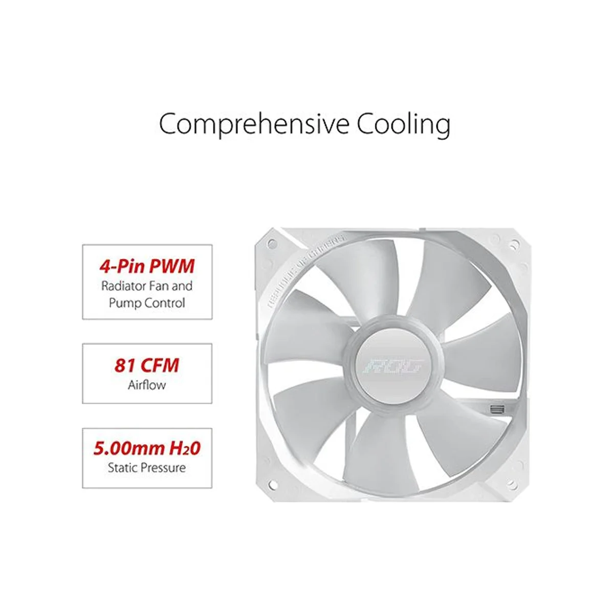 Asus Rog Strix LC II 240 ARGB Liquid CPU Cooler - White - 90RC00E2-M0UAY2 view 4