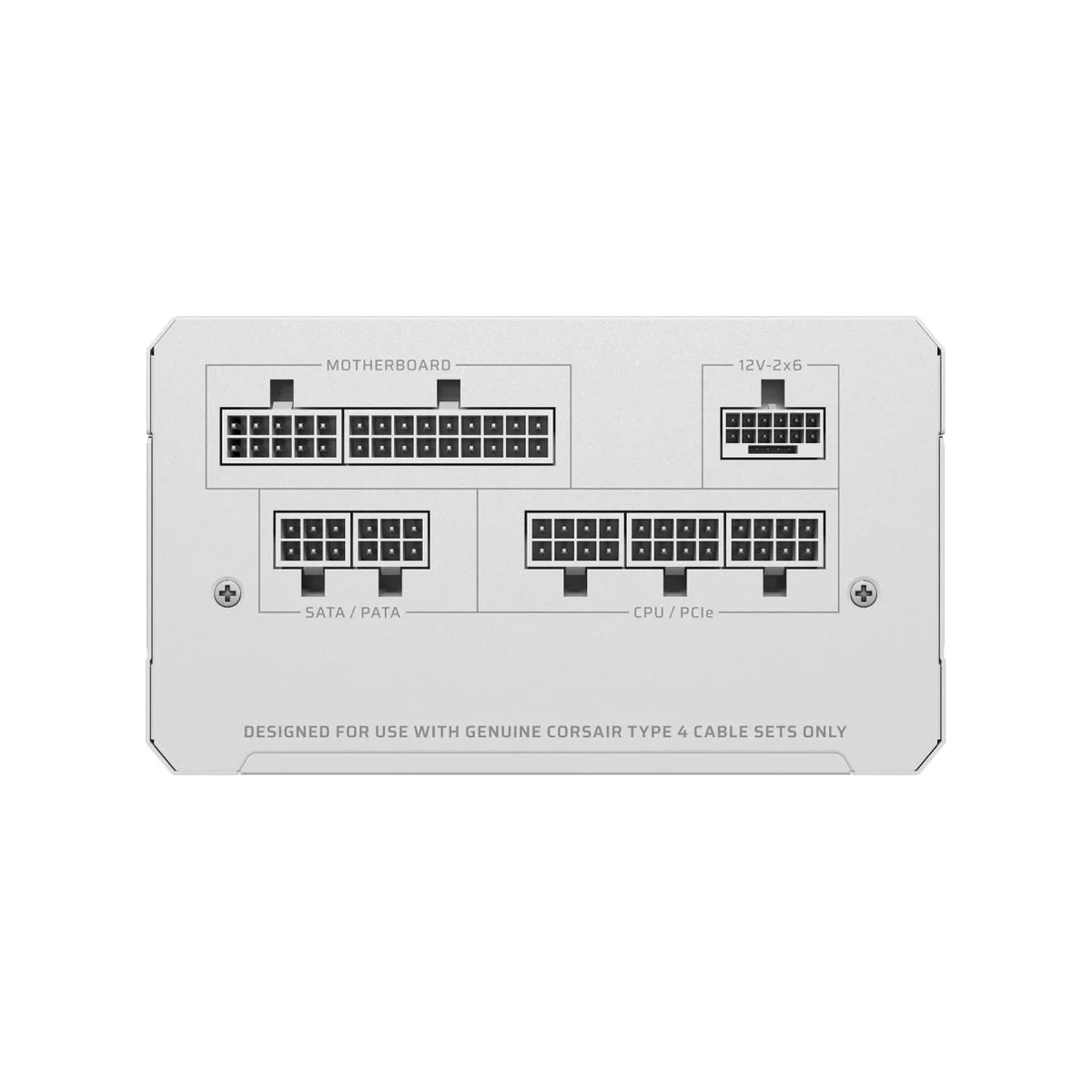 CORSAIR RM850e White Fully Modular Low-Noise ATX 3.1 Power Supply (850W, Cybenetics Gold, 120mm Fan) - CP-9020293-UK view 4