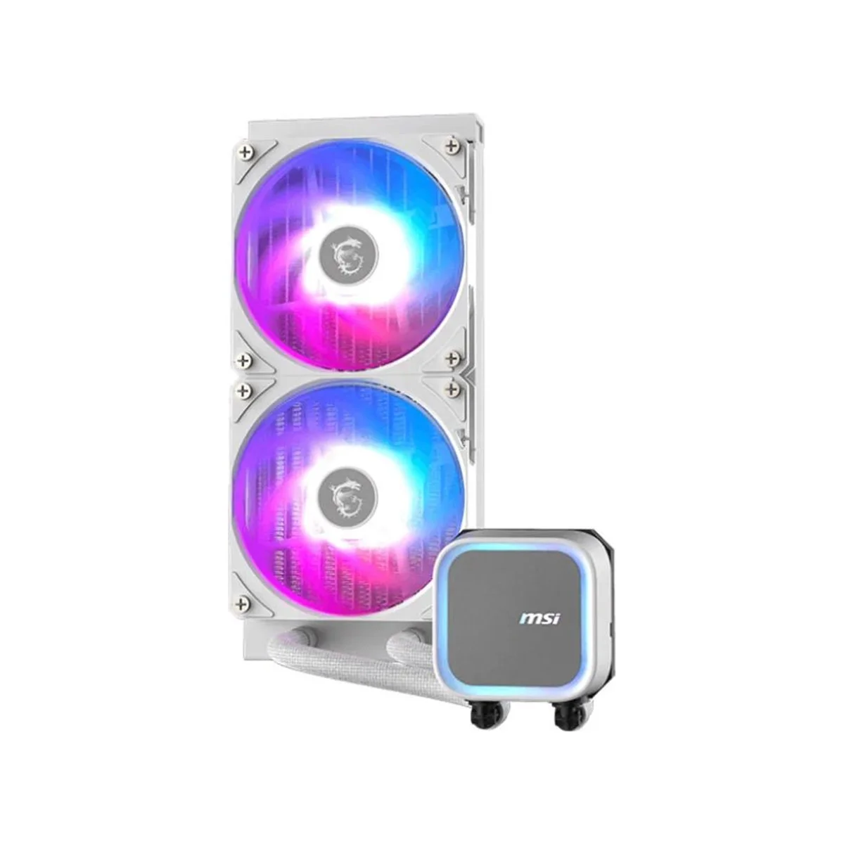 MSI MAG CORELIQUID A13 AIO 240mm CPU Liquid Cooler - White - 306-7ZWCA21-L80 view 2