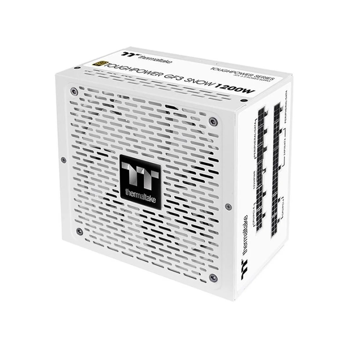 Thermaltake Toughpower GF3 Snow 1200W 80+ Gold ATX Power Supply (White, 1200W, Fully Modular, PCIe 5.0) - PS-TPD-1200FNFAGE-N view 3