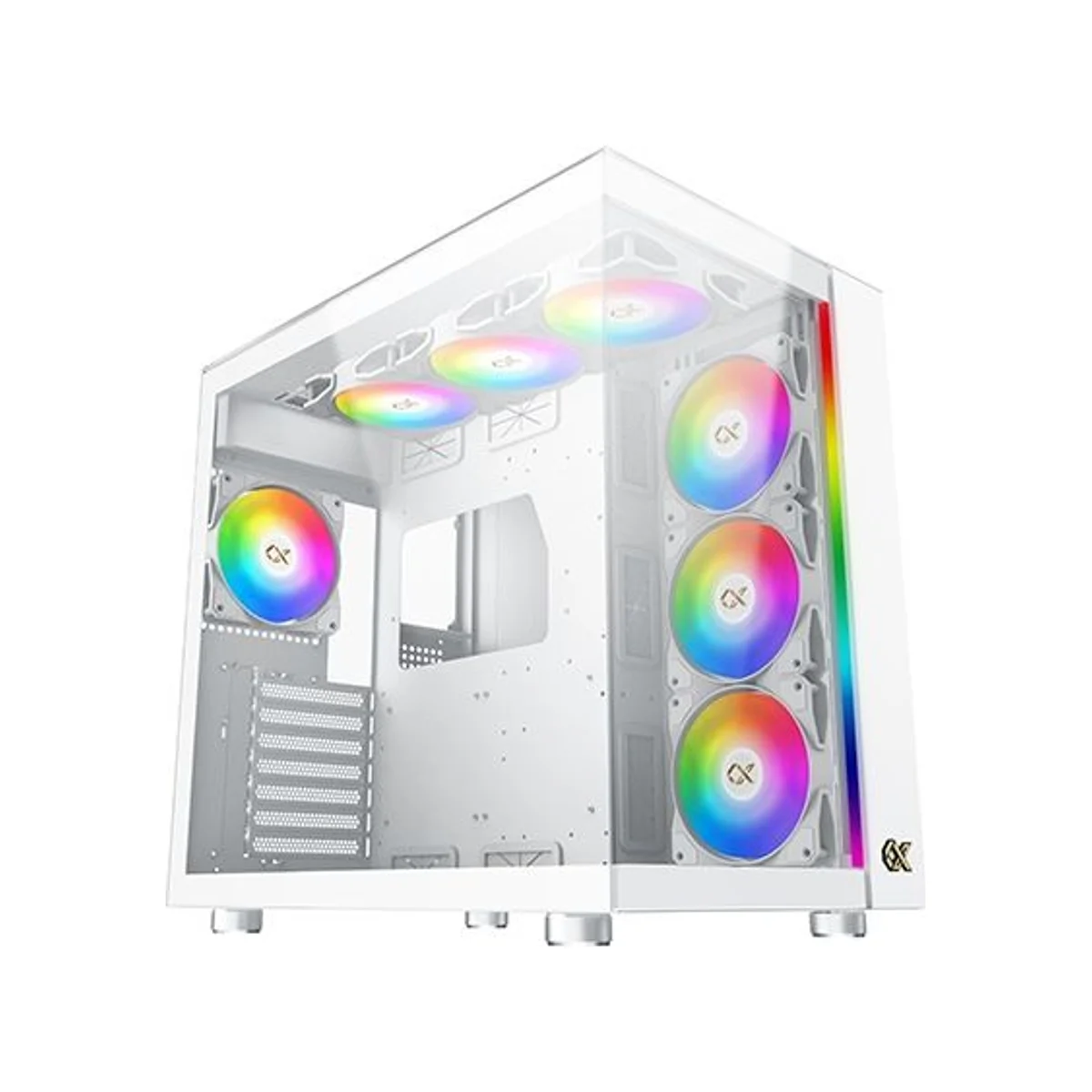 Xigmatek Aqua Ultra Arctic TG RGB Mid-Tower E-ATX Gaming Case - White – EN40689