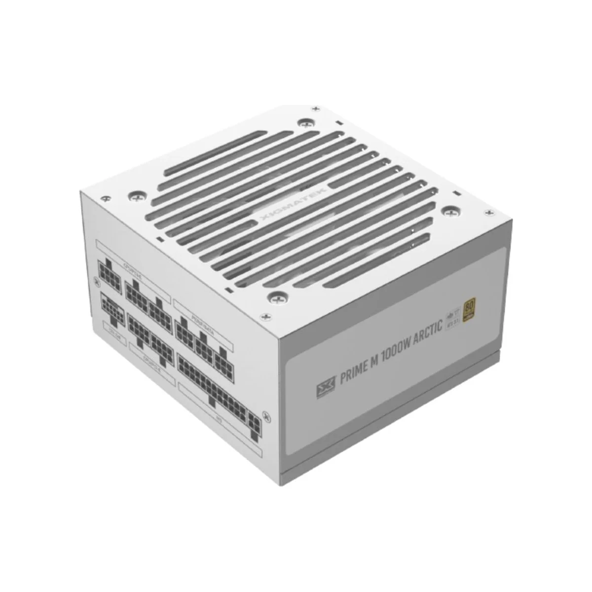 XIGMATEK Prime M Fully Modular 1000W ATX 3.1 Power Supply (80+ Gold, PCIe 5.1, White) | EN48128