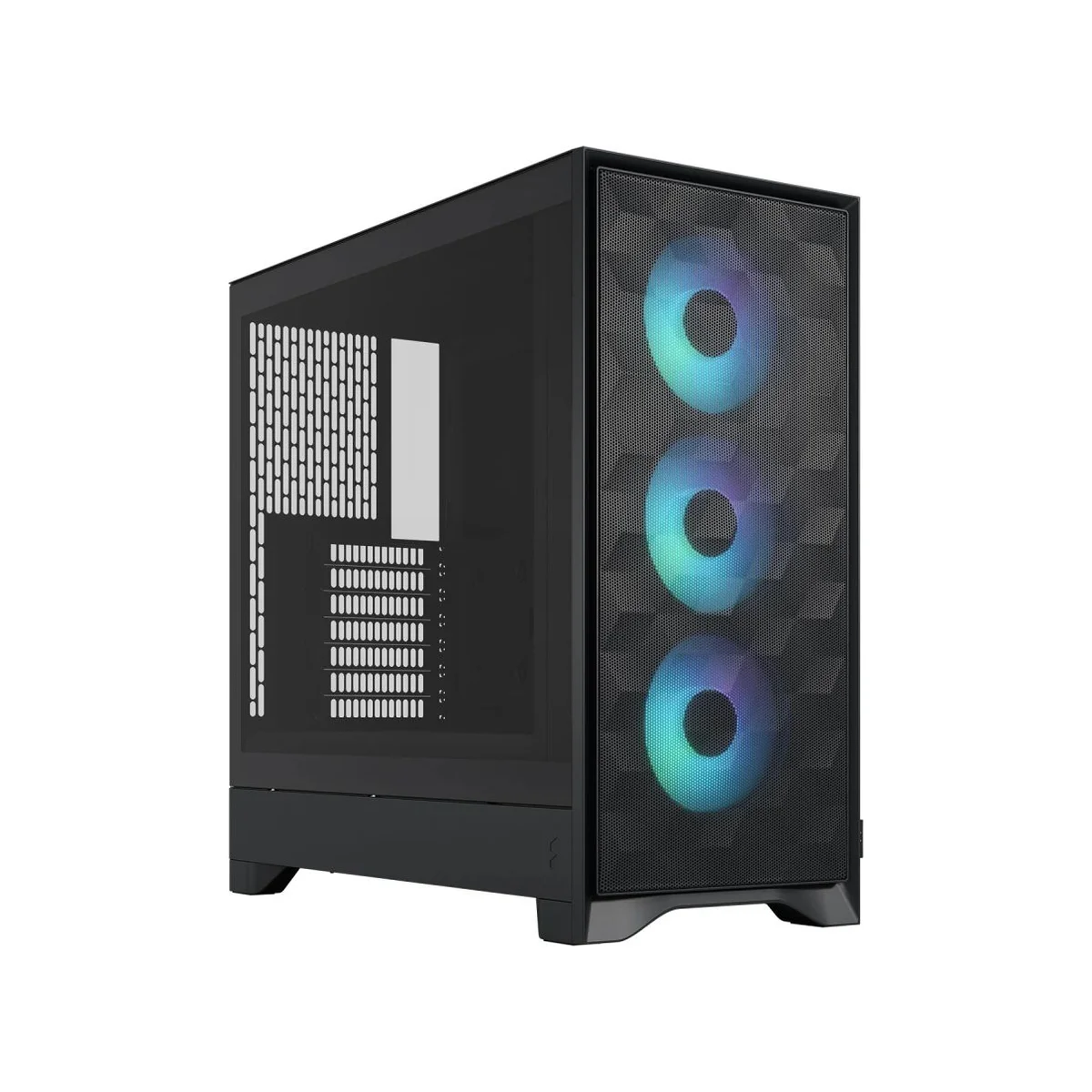 Fractal Design Pop Air TG RGB Mid-Tower ATX Tempered-Glass Airflow Gaming Case - Black 7 Fans – FD-C-POA2A-03