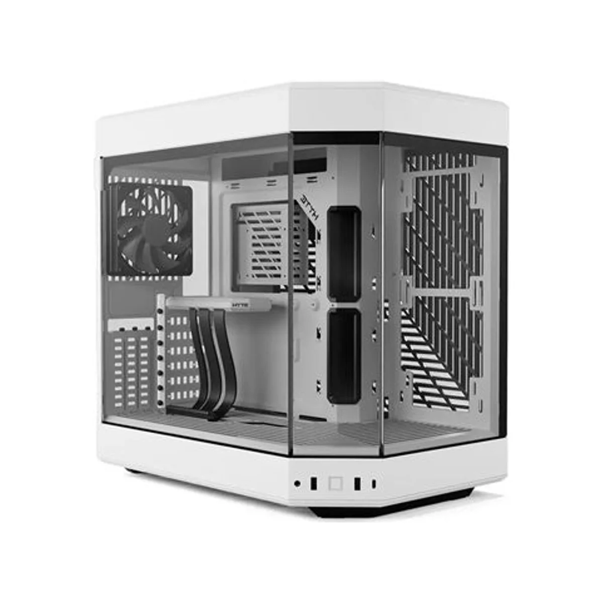 HYTE Y60 Dual-Chamber Panoramic Glass Vertical GPU Mount Mid-Tower ATX Gaming Case - White – CS-HYTE-Y60-WW