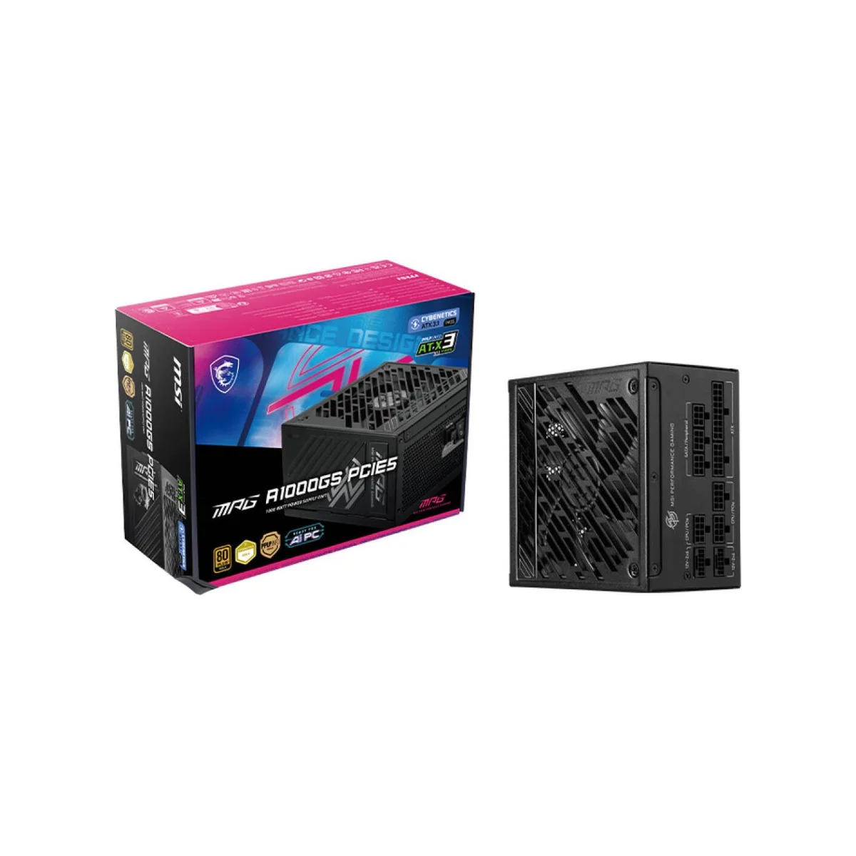 GIGABYTE P1000GM Fully Modular 1000W ATX Power Supply (80+ Gold, PCIe 5.0, Black) | GP-P1000GM