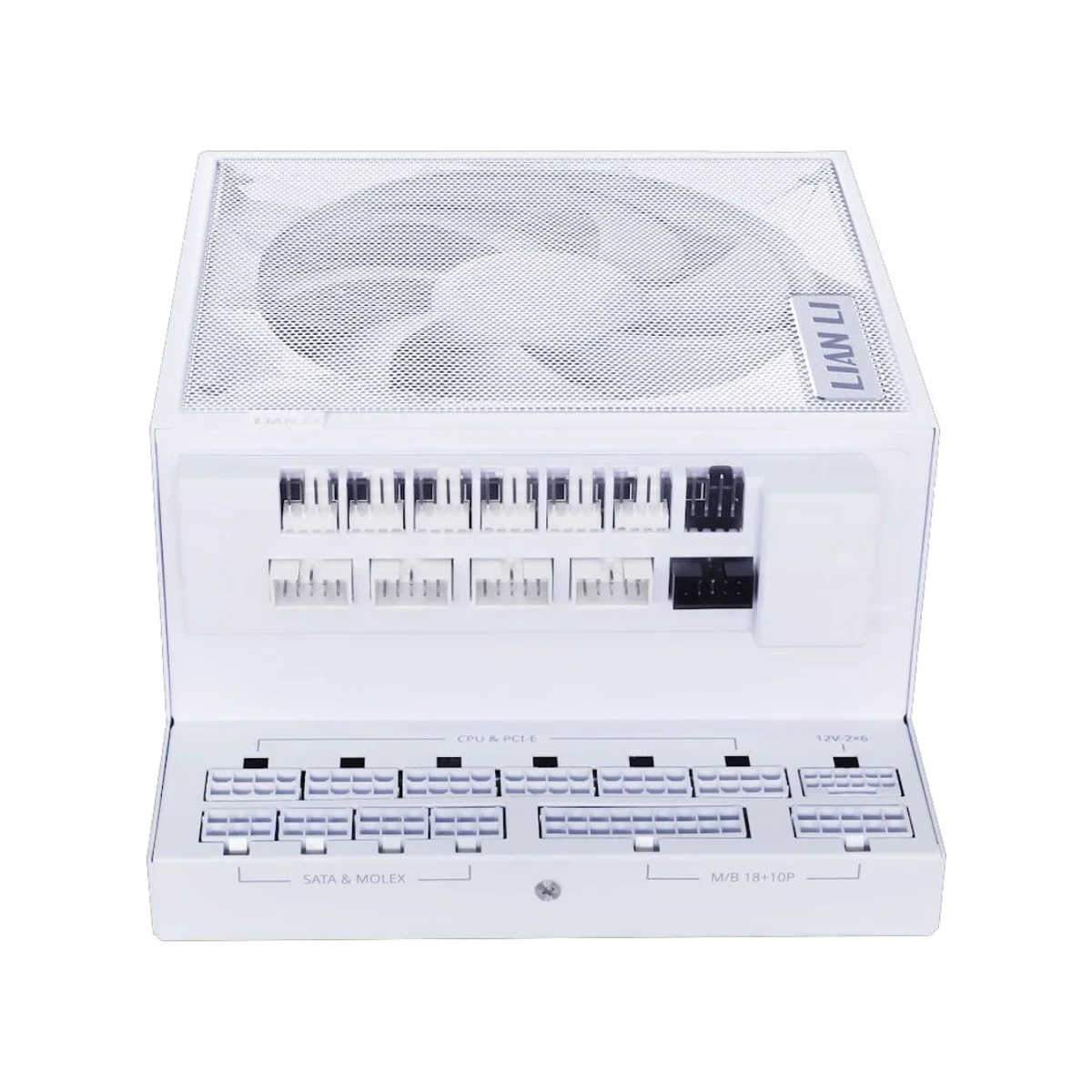 Lian Li EDGE GOLD Fully Modular 1200W ATX Power Supply (80+ Gold, PCIe 5.0, White) | EG1200G-W view 2