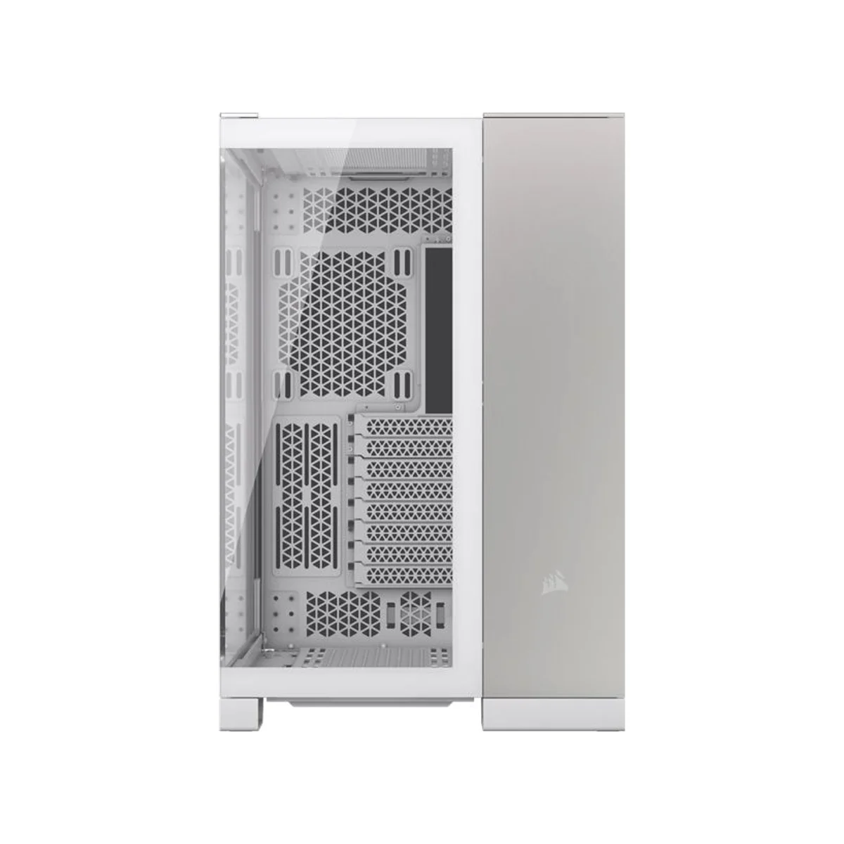 Corsair 6500X Gray Aluminum Dual-chamber Mid-Tower Gaming Case - White - CC-9011285-WW view 2