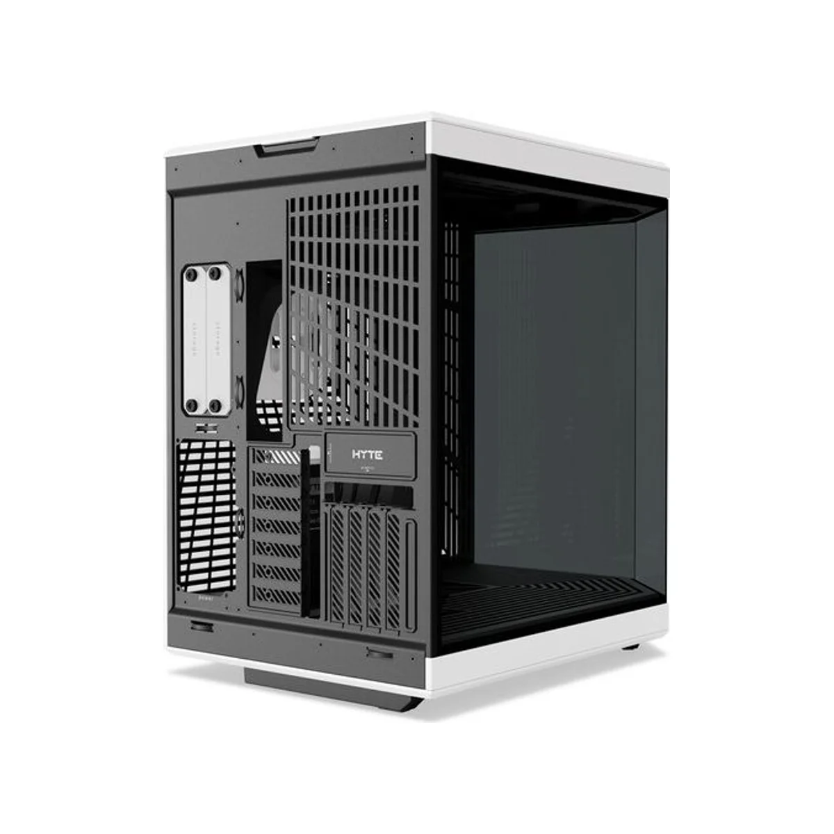 HYTE Y70 Dual-Chamber Mid-Tower E-ATX Gaming Case - Black/White (Panoramic Glass, PCIe 4.0 Riser) – CS-HYTE-Y70-BW view 6