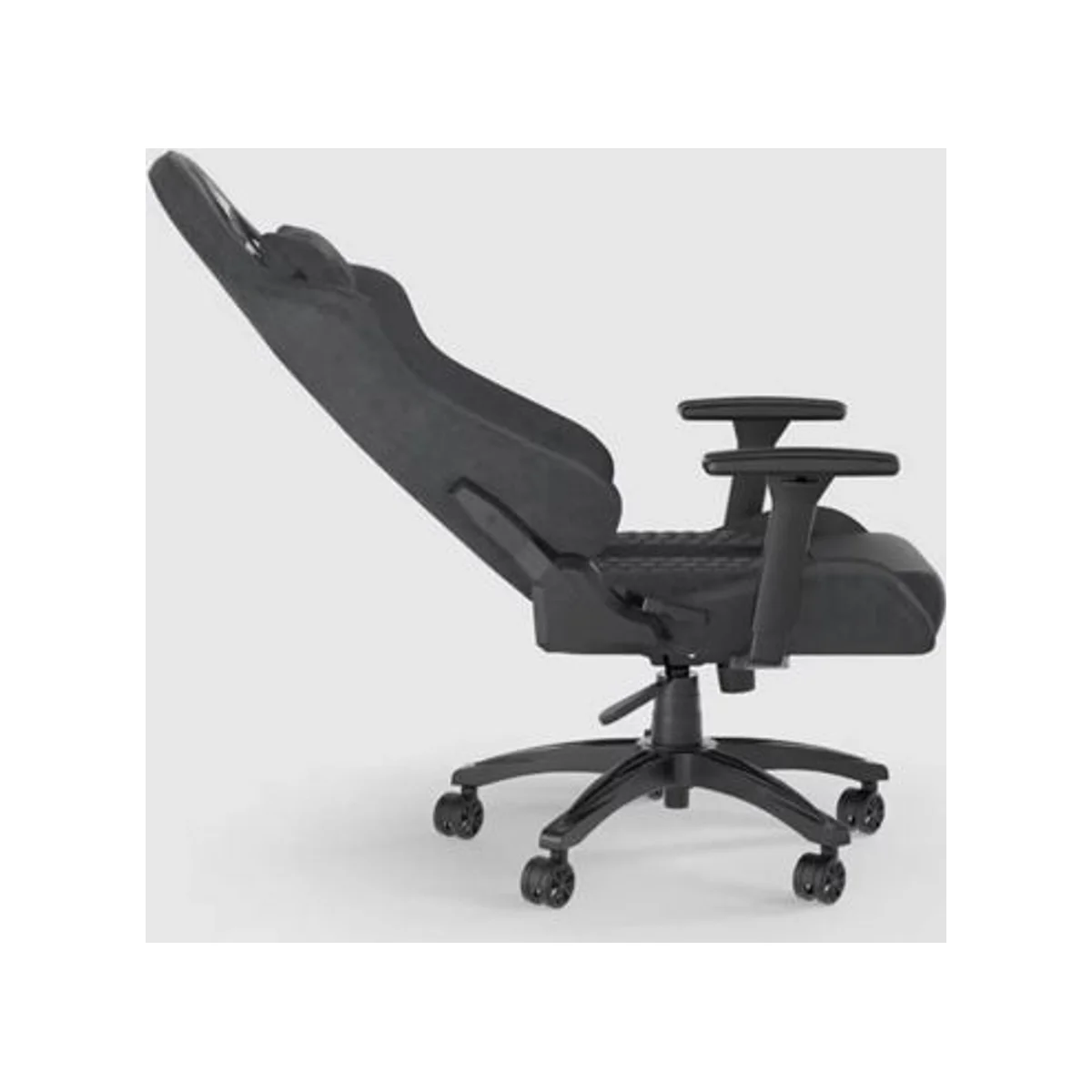 Corsair TC100 RELAXED Fabric Black/Grey Gaming Chair (Relaxed Seat, 2D Armrests, 90-160° Recline) - CF-9010052-WW view 5