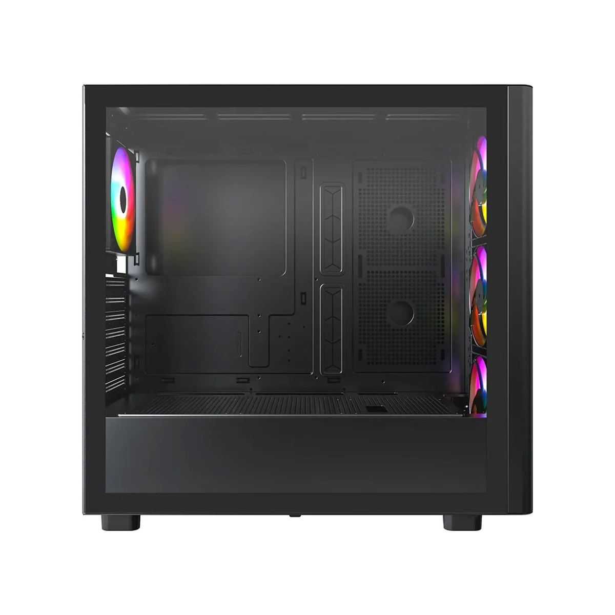 Montech XR Wood Full-Coverage Dust Filters ATX Gaming Case - Black - XR-Wood-B view 2