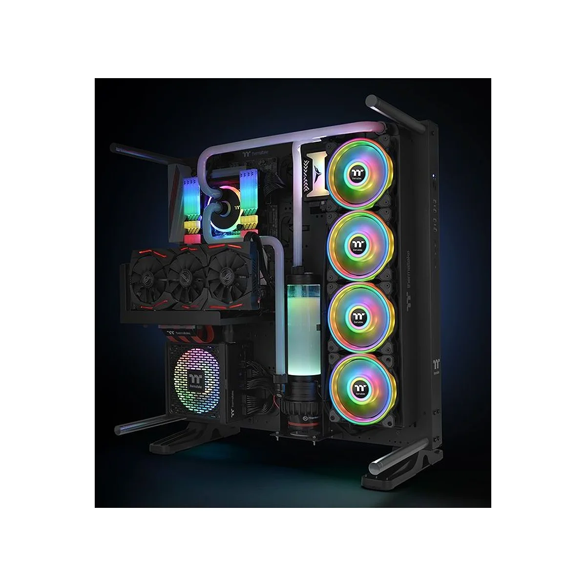Thermaltake Riing Quad 14 RGB Radiator Fan TT Premium Edition 3 Pack (Controller included) view 5